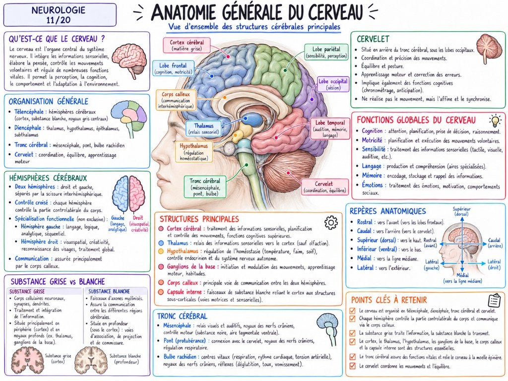Anatomie Générale du Cerveau