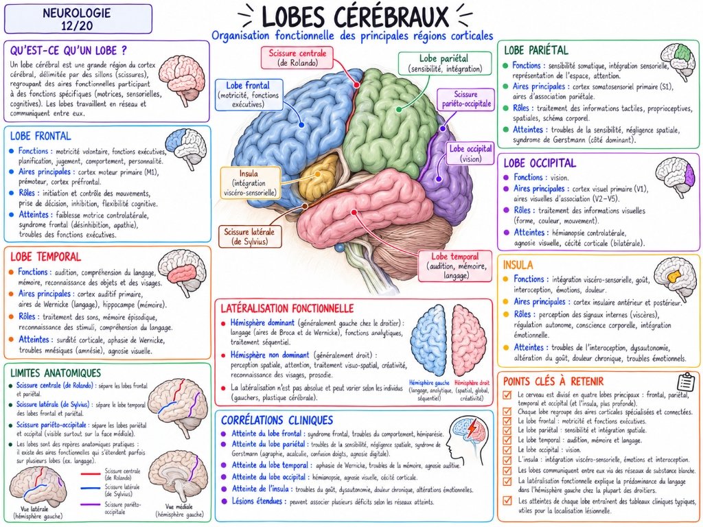 Lobes Cérébraux