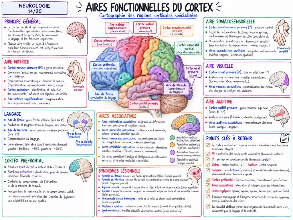 Aires Fonctionnelles du Cortex