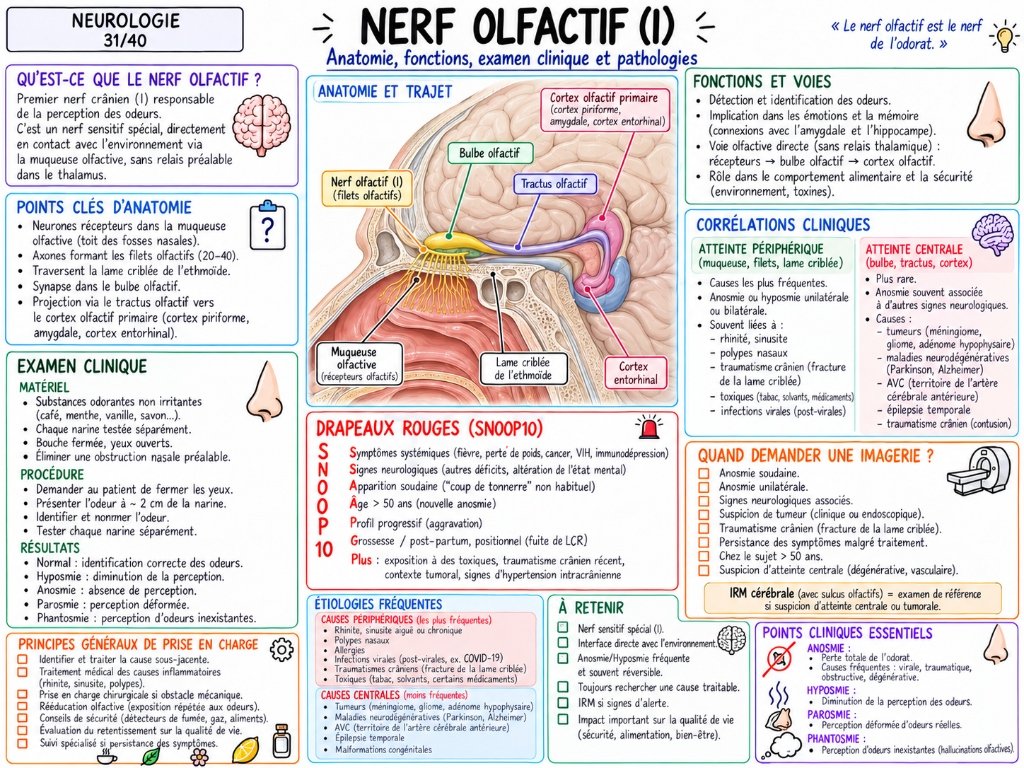 Nerfs Crâniens I à XII