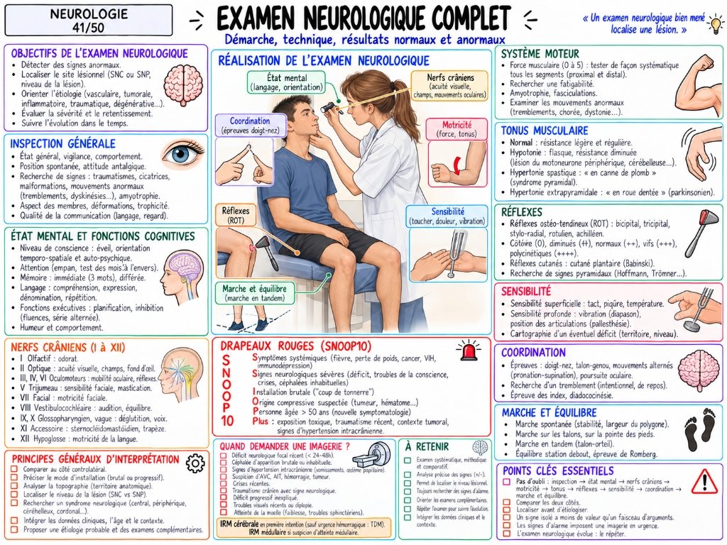 Examen Neurologique Complet (41/50)