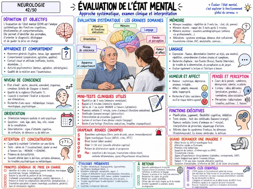 Évaluation de l'État Mental (42/50)