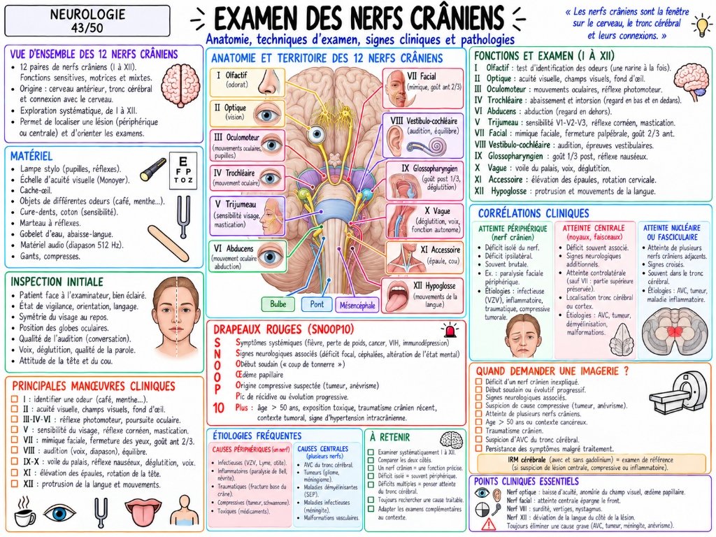 Examen des Nerfs Crâniens (43/50)